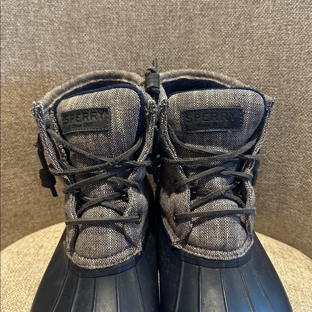 Sperry Black and Gray Waterproof Boots - Picture 3 of 3